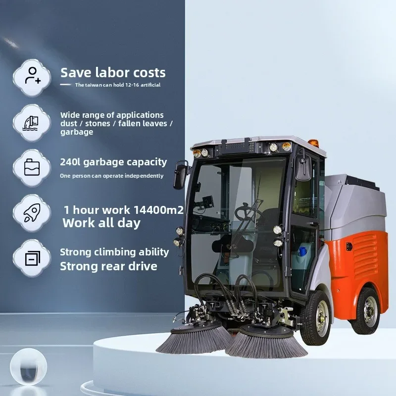 Electric sweeper driving sweeper property community