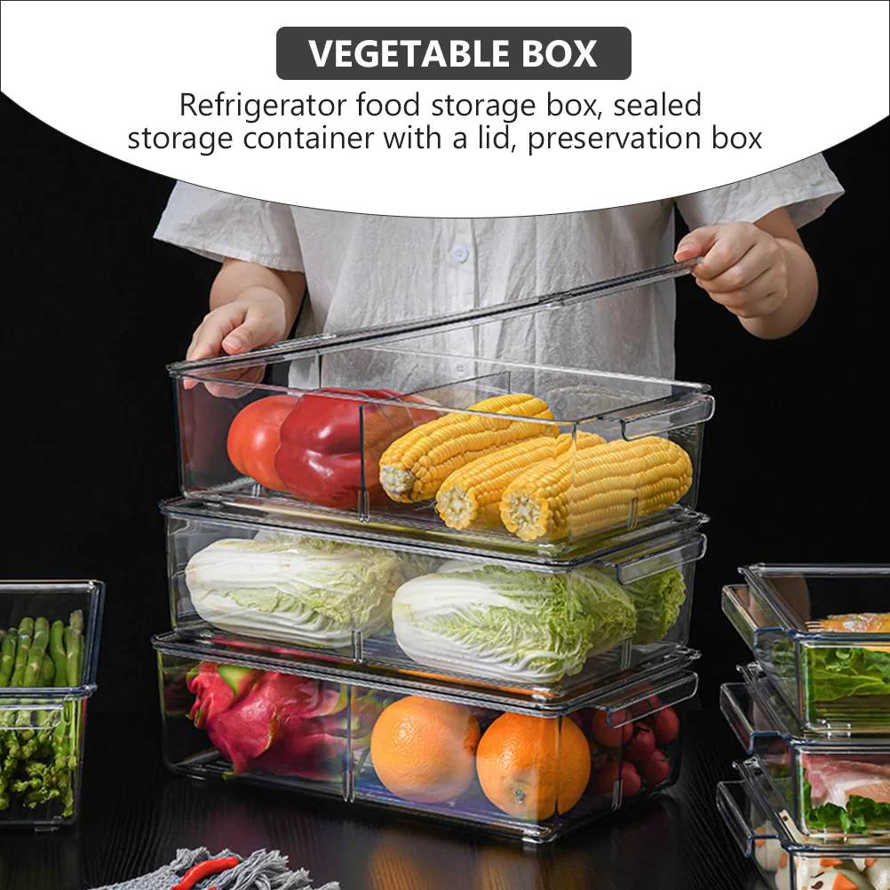 

Sealing Preservation Box Transparent Food Storage Container For Refrigerator Fruit Vegetable Keeper Mildew Proof Damp Resistant