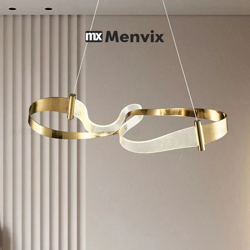 Italy Art Chandeliers Unique Home Decor Lustre Design Understated Luxury Hanging Main Lamps LED Dimmable Lights For Living Room