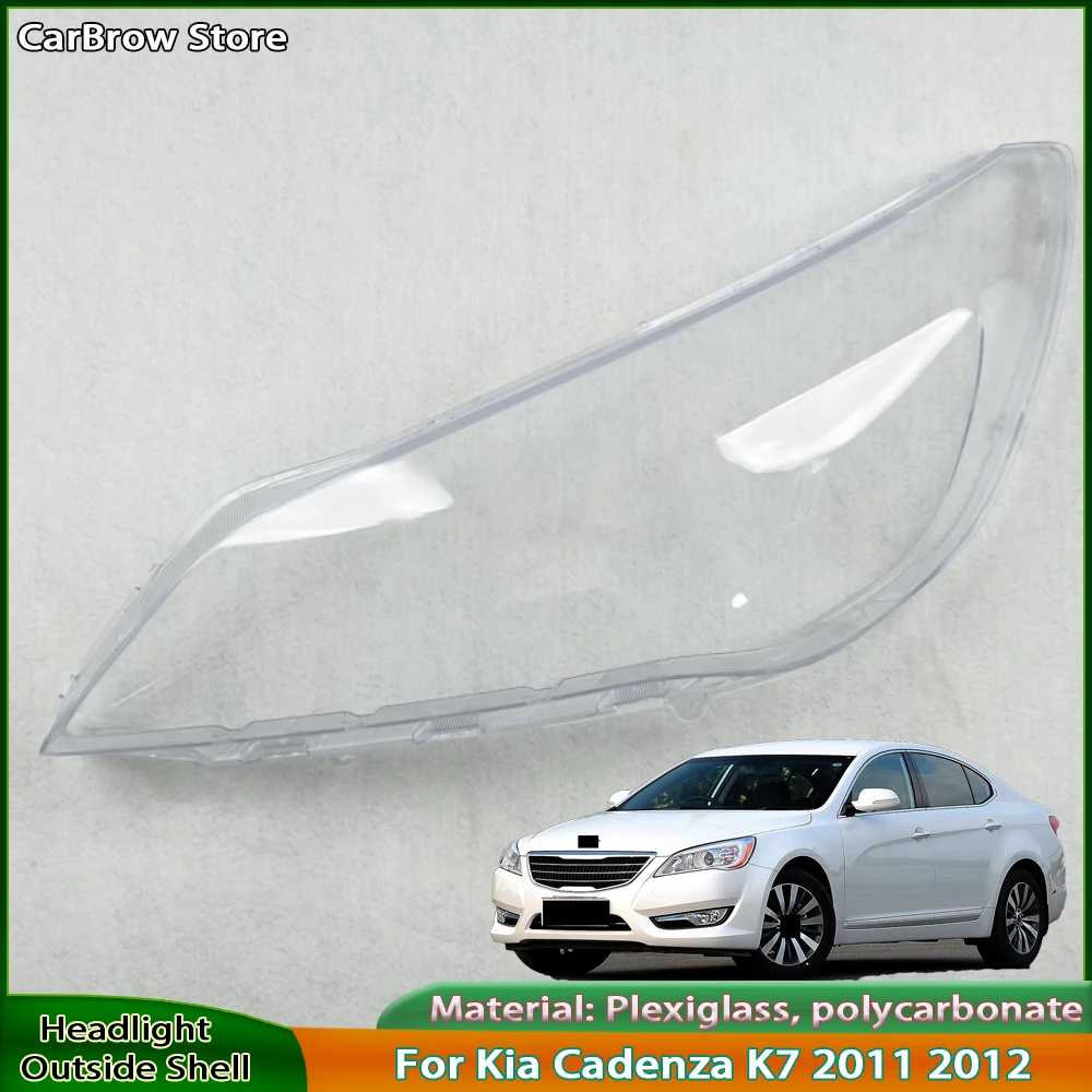 For Kia Cadenza K7 2011 2012 Headlight Cover Lens Transparent Lamp