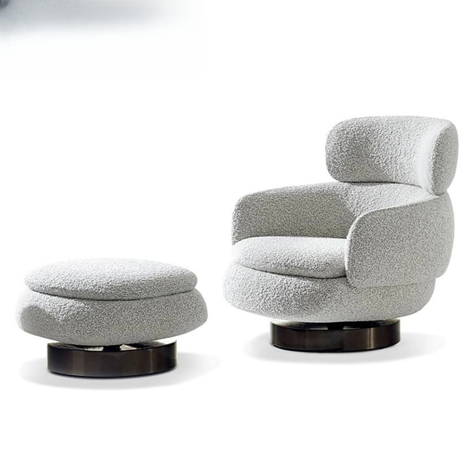 

Одноместное кресло-софа в итальянском минималистичном стиле, средневековое, для гостиной, элитное, для виллы, кожаное, в стиле «тигр»