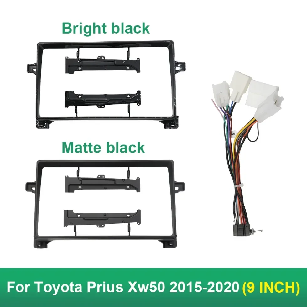 

9-дюймовая автомобильная приборная панель, аксессуары, радиорамка для TOYOTA PRIUS XW50 2015 2016 2017 2018 2019 2020, автомобильная DVD-панель