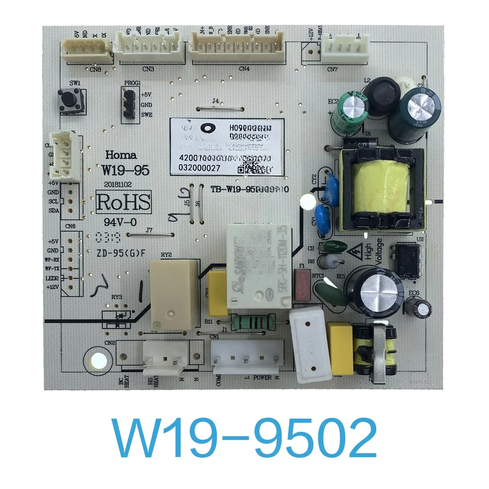 for Homa W19-9501 9502 9503 9504 9505 9506 9507 Refrigerator / Fridge Main PCB Power Control Board for Candy, Hoover, LERAN