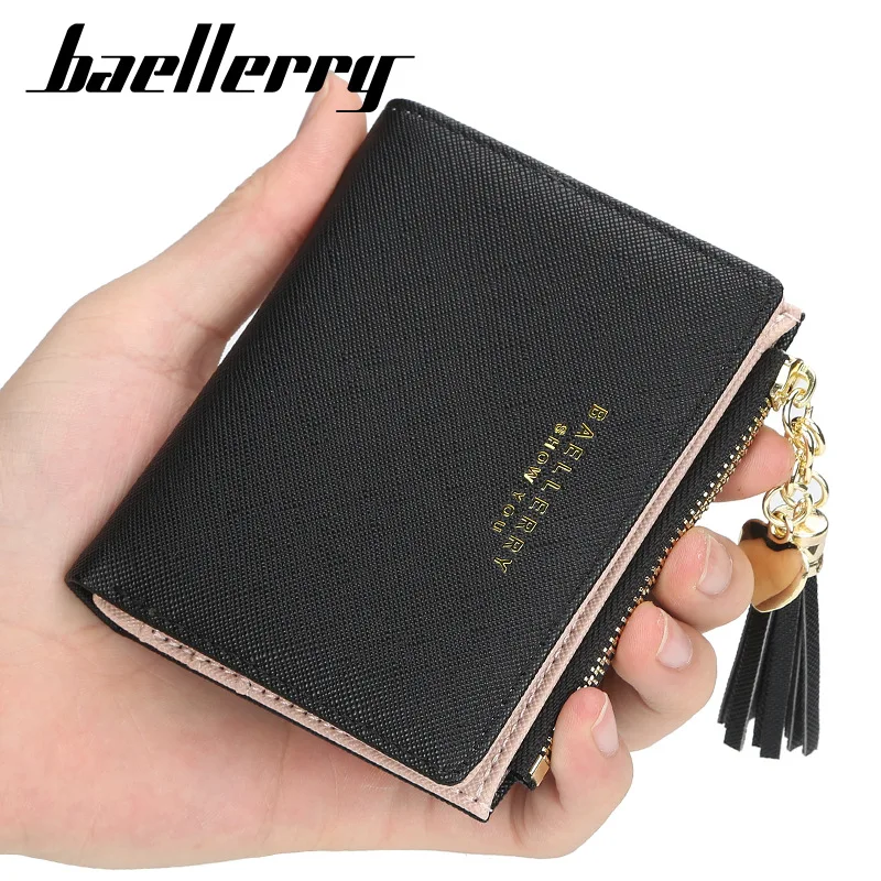Baellerry Luxury Ladies Wallet Three-fold PU Leather Multiple Card Slots High-end Billfold for Women