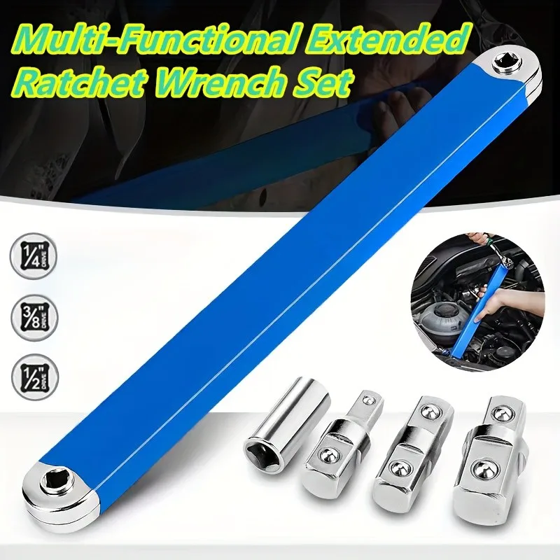 2-in-1 Impact Socket Extension Set – Durable Cr-Mo Steel, for Auto Repair & Maintenance