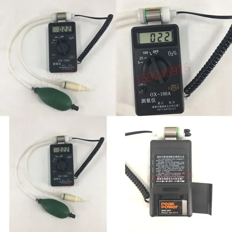 for OX-100A Portable Oxygen Purity Analyzer Digital Oxygen Measuring Instrument Concentration Detector for Oxygen