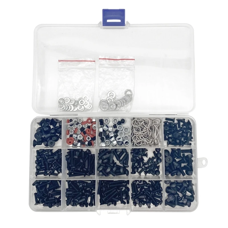 Organized Remote Car Screw Set 520pcs Assorted Fasteners Metal Screw Assortment Simple Install Screw Assortment set