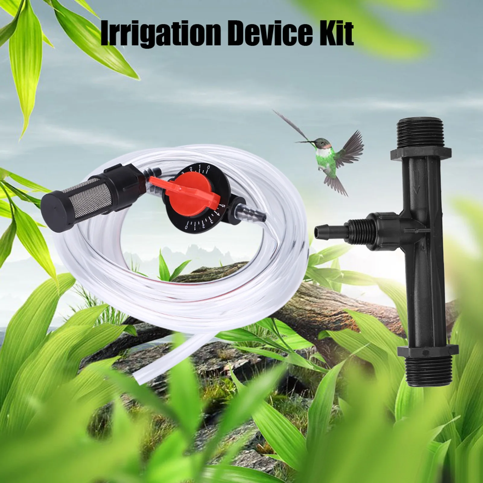 Kit de dispositivo de irrigação de jardim G3/4 interruptor injetor de fertilizante filtro tubo de água