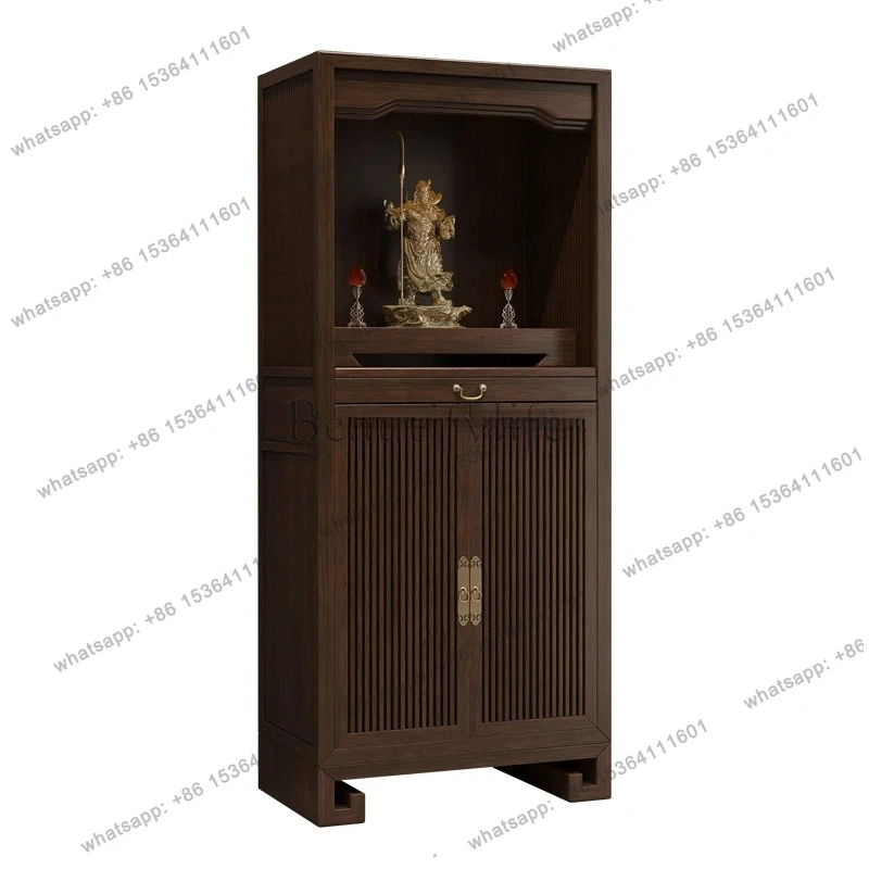 

Новый китайский стильный стол-тумба из массива дерева для буддийской ниши, для дома, для гостиной, для поклонения Богу Богатства, современный вертикальный шкафчик