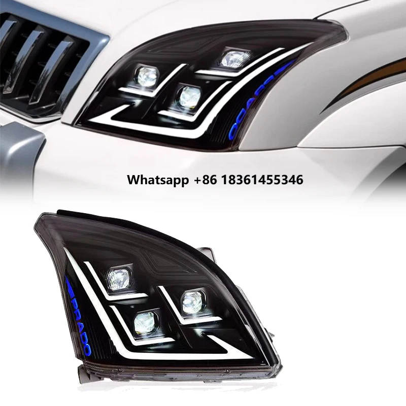 

Prado 2003-2009 Black Projector Lens Plug and Play 1 Pair LED Headlights