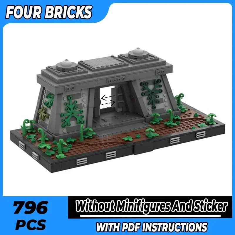 

Звездная модель фильма Moc, строительные кирпичи, императорская бункерная диорама, технология, модульные блоки, подарки, рождественские игрушки, наборы «сделай сам», сборка