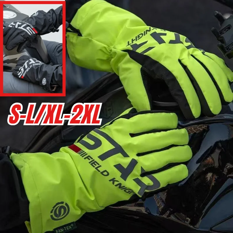 

Summer Motorcycle Rainproof Gloves Winter Warm Waterproof Touch Screen Motorbike Riding Gloves for Off-Road
