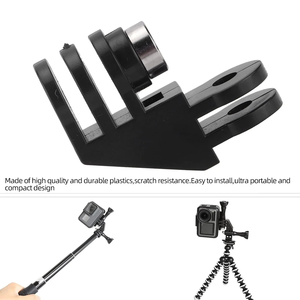 For GoPro 90° Direction Adapter Elbow Mount Vertical Shooting For GoPro Hero 13 12 11 10 9 8 Insta360 X5 X4 X3 DJI Action 5 4 3