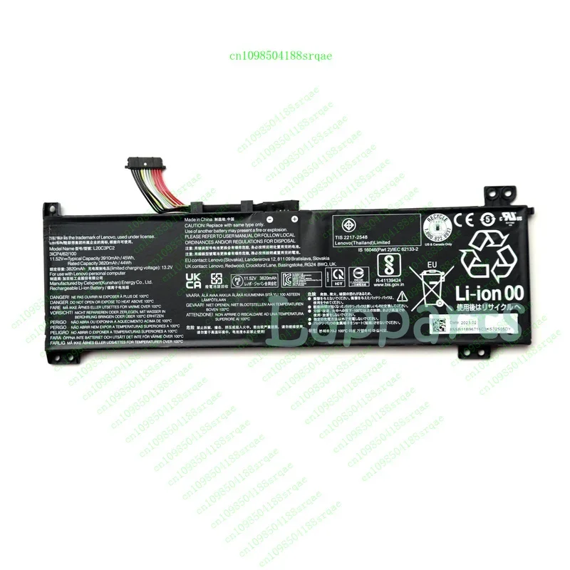 

L20C3PC2 L20M3PC2 Battery for Lenovo Ideapad Gaming 3-15ACH6 3-15IHU6"% Test"