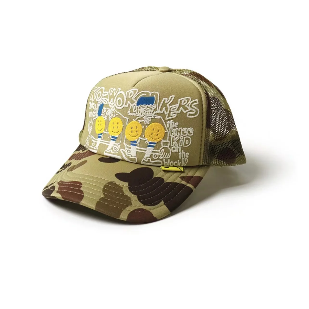 New Japan 22AW KAPITAL Hirata Kazuhiro Camo Foam Printed Mesh