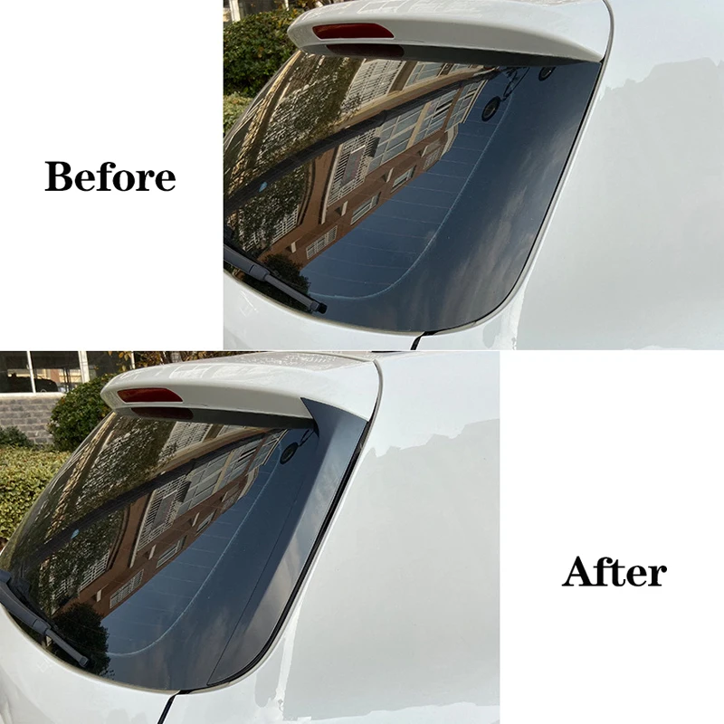 For Volkswagen VW Tiguan MK1 Car Rear Window Side Spoiler Canard Splitter Trim Spoilers Replacement 2007-2016 Auto Gloss Black