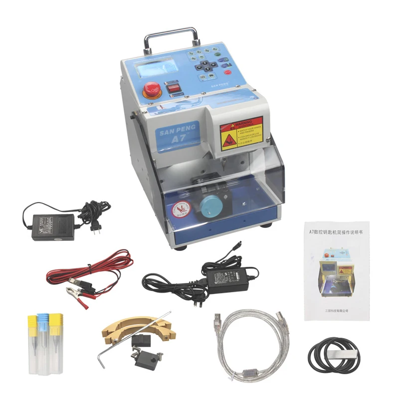เครื่องตัดกุญแจ Easy Carry Light เครื่องตัดกุญแจเลเซอร์มาตรฐานด้านเดียว / สองด้าน MIRACLE-A7