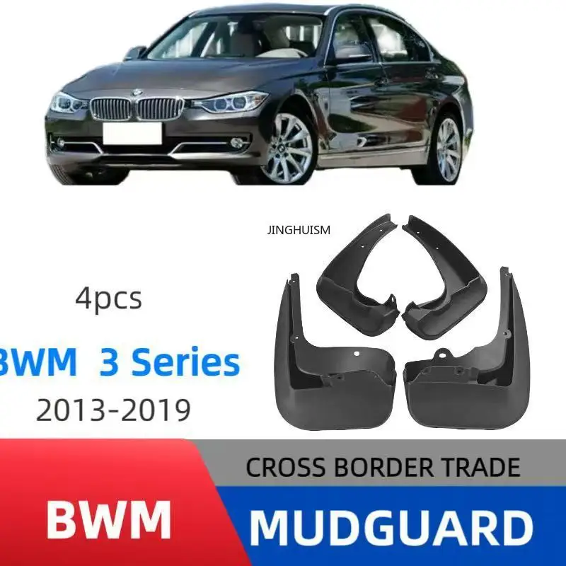 For BMW 3 Series F30 F35 2013-2019 Mudguards Fenders Black ABS Material Auto Tire Protection Vehicle Exterior Styling Accessory