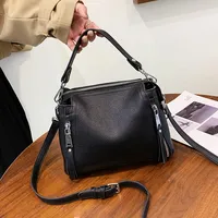 Genuine Leather Women Handbags Cowhide Women Shoulder bag Fashion Luxury Ladies Messenger Bags High Quality Female Tote bag