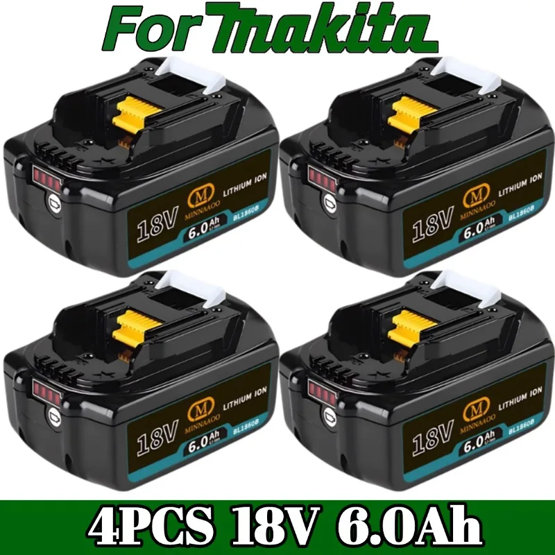 

100% оригинал для аккумулятора Makita, литий-ионный аккумулятор высокой мощности 18 В, 6 Ач, для аккумулятора электроинструмента Makita 18 В LXT