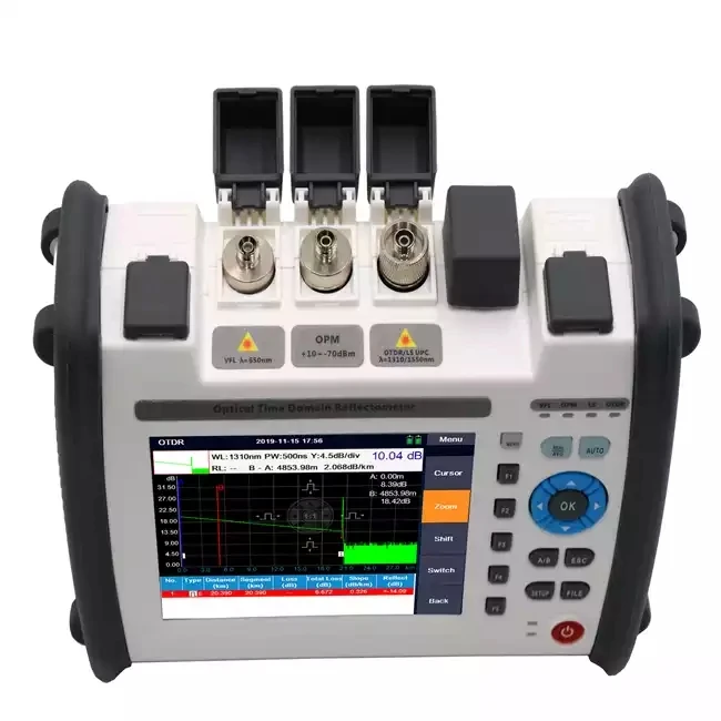 FFS2100 PON OTDR 1310/1490/1550/1625nm 42/40dB Event Maps OPM VFL LS Optical Time Domain Reflectometer FTTX Tester With PON