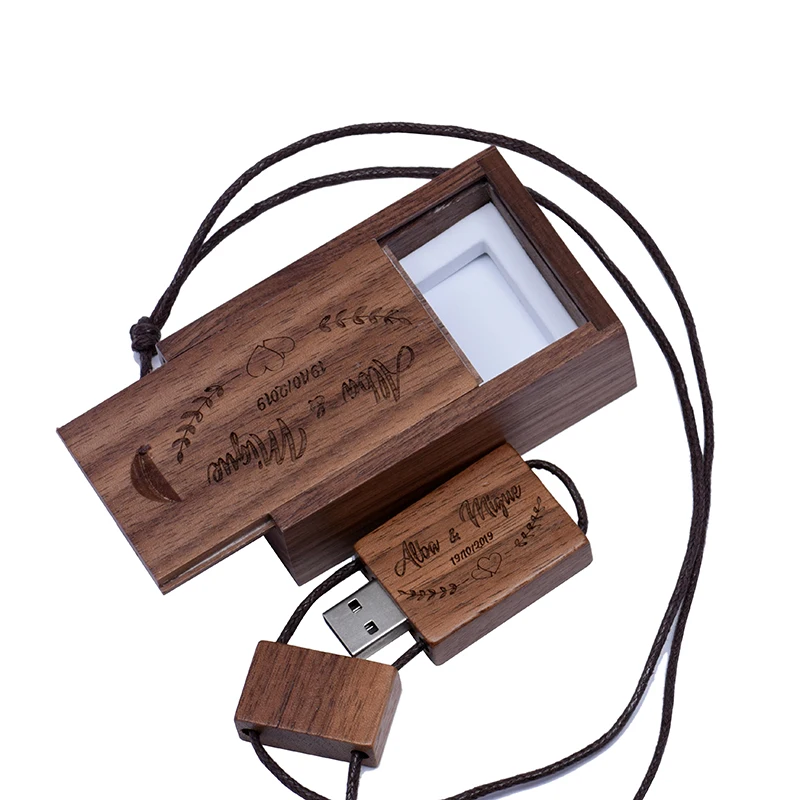 USB-флеш-накопитель из кленового дерева, 128 ГБ, бесплатный индивидуальный логотип, ручка-накопитель, 64 ГБ, ремешок, память, 32 ГБ, фотостудия, U-диск, 16 ГБ