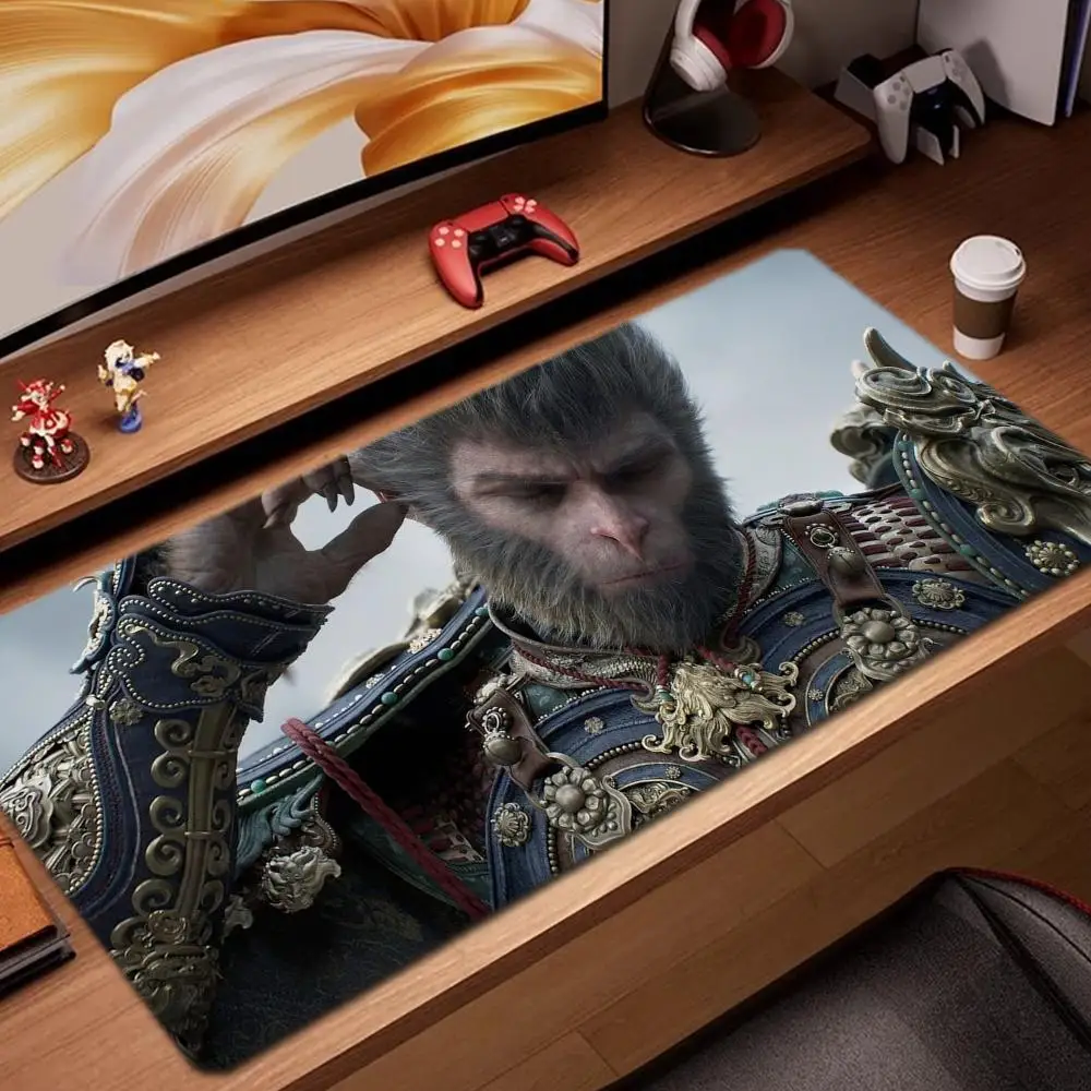 

Game black myth wukong Mouse Pad Game Accessories keyboard pad XXL large locking edge 900X400 mm table mat Gaming mousepad