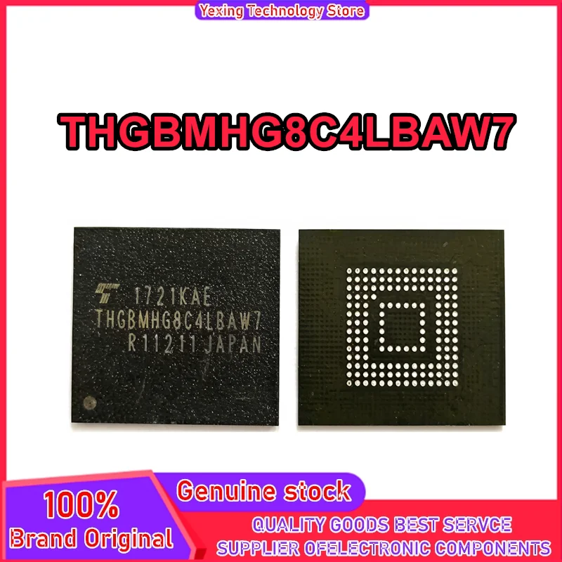 THGBMHG8C4LBAW7 Tail Vertebral BAW7 32GB Industrial Flash EMMC5.1 Version 0-10 IC New Original in stock