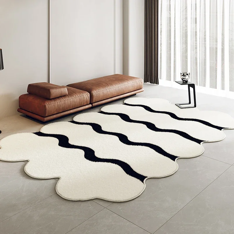 Modern Simple Irregular Design Living Room Decoration Carpet Bedroom Bedside Fluffy Mats Cloakroom Anti-slip Rug Ковер Tapis 러그