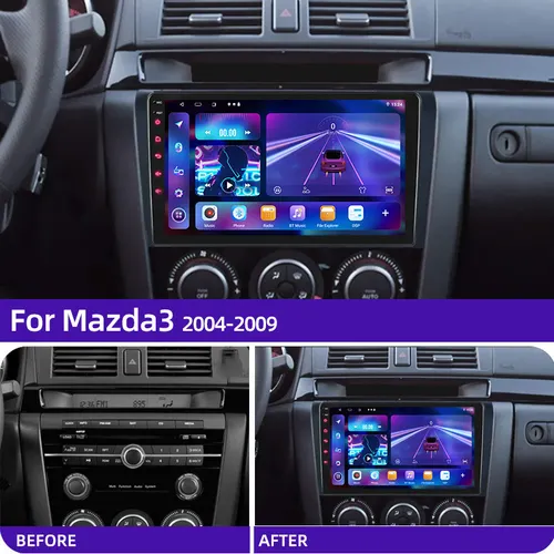 Imagen 2 del producto Core Android 13 Carplay para Mazda 3 2004 2005 2006 2007 2008 2009 Radio de coche con reproductor Multimedia BOSE 2 Din estéreo GPS DVD