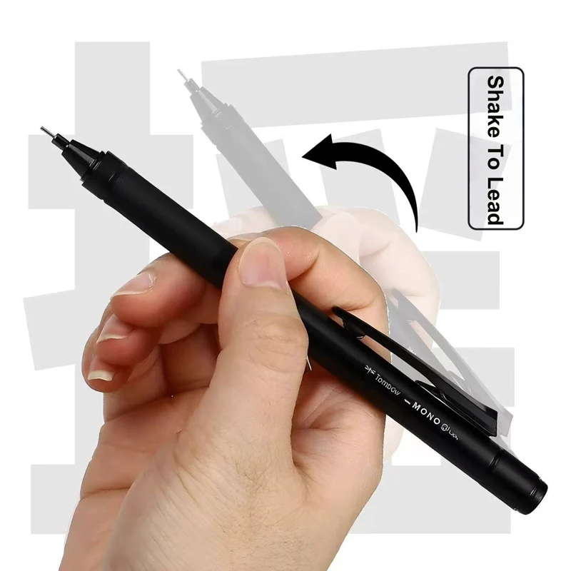 قلم رصاص ميكانيكي Tombow Mono Graph Tune إصدار محدود يهز إلى الرصاص 0.5 مم قلم تلقائي مركز منخفض للجاذبية كتابة سلسة مستقرة #2