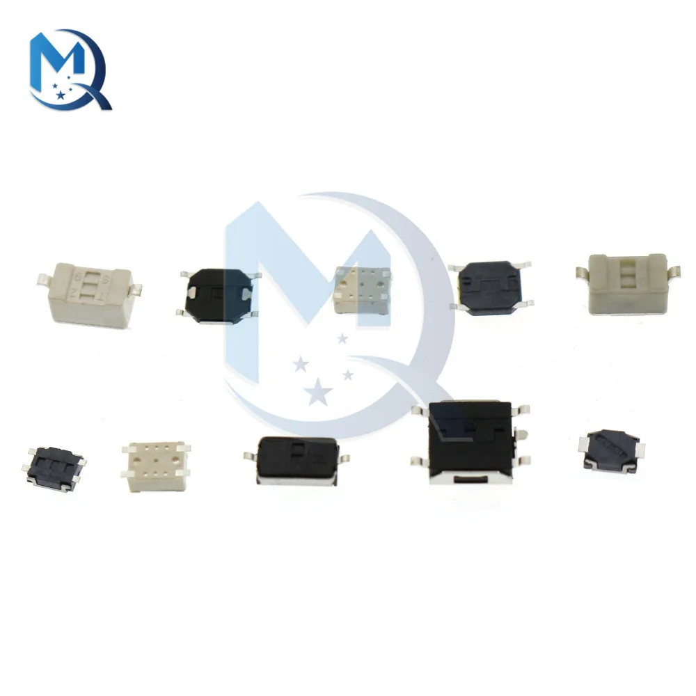 Imagem -04 - Smd Tátil Botão Kit Interruptor Tablet Controle Remoto do Carro Micro Toque Chave Momentary Conjunto de Sortimento 10 Modelo 250 Pcs por Caixa