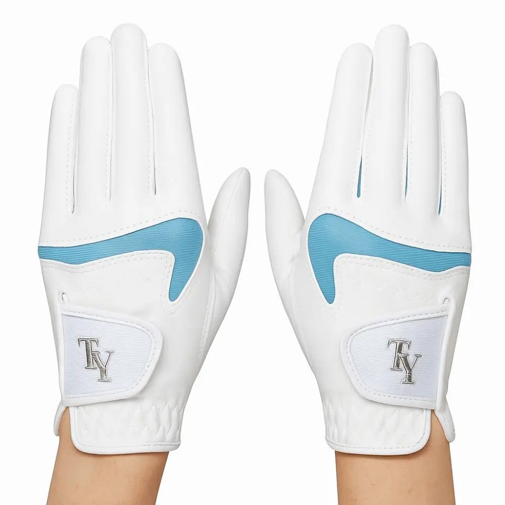 قفازات جولف نسائية عصرية قابلة للتنفس، قفازات رياضية مريحة مقاومة للاهتراء، قفازات جولف مرنة ناعمة لتدريب الجولف