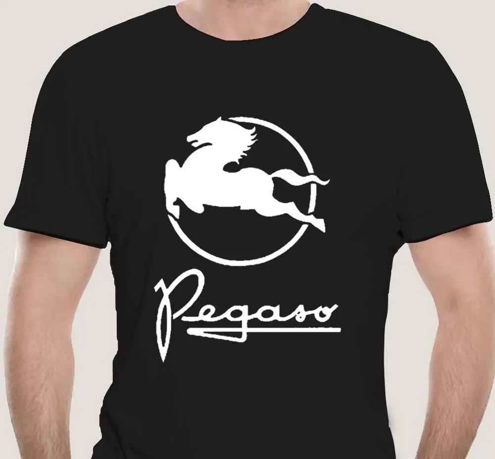 Camiseta Hemd pegaso truck 100% de algodón para hombre, camisetas deportivas informales holgadas de gran tamaño con cuello redondo y manga corta para hombre