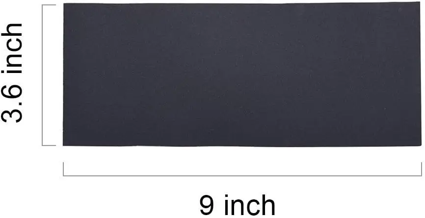 Abrasive Wet Dry Sandpaper Sheets Assorted Grit 400/600/800/1000/1200/1500 for Wood Furniture Hobby Home Improvement 12 Pack view 3