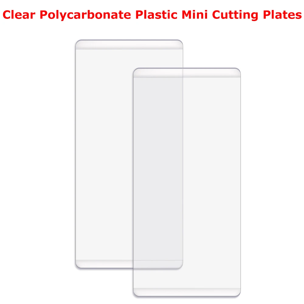 

2pcs/set Mini Cutting Pads Clear Polycarbonate Plastic Plates for Die Cutting Machine for DIY Scrapbooking Dies Cutting Supplies