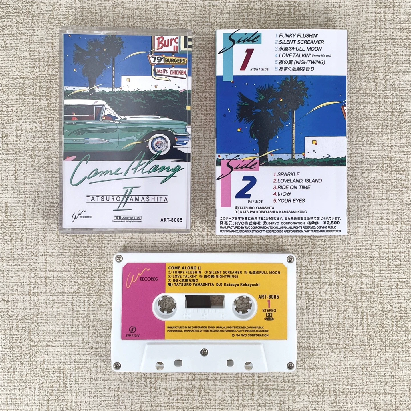 

Pop Tatsuro Yamashita Music Tape COME ALONG 2 Album Funky Flushin Cassettes Cosplay Recorder Walkman Soundtracks Box Collection
