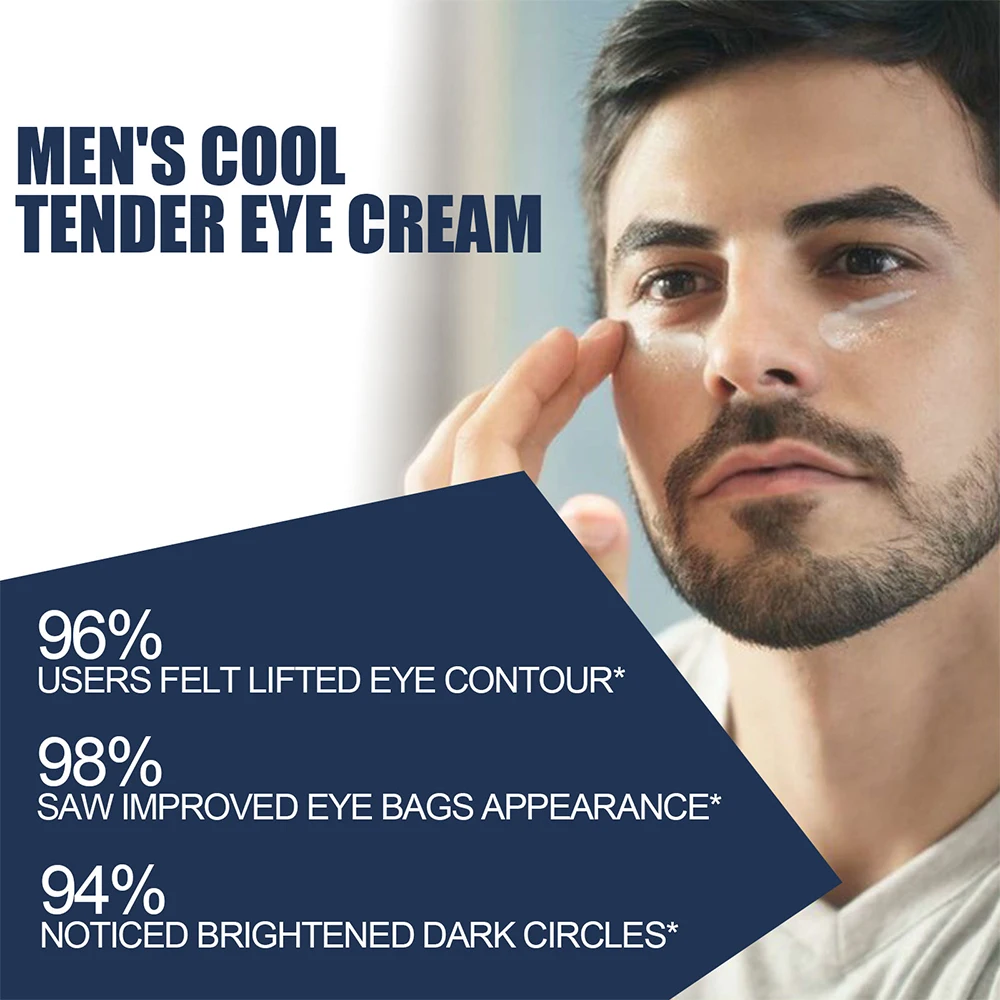 Retinol Eye Cream for Men, remover círculos escuros, inchaço, anti rugas, hidratante, reparação, cuidados com os olhos, bolsas, linhas, remover, 15g