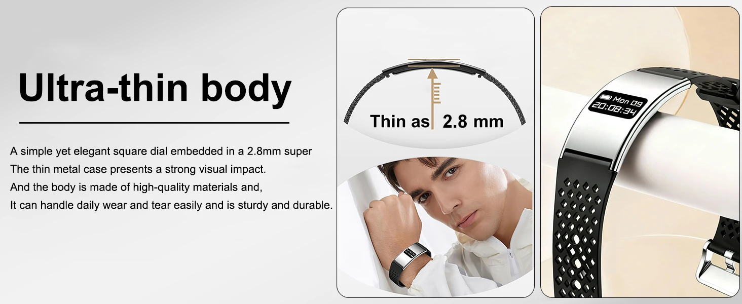 Fitness Tracker Smart Armband Mit Herzfrequenz Und Gps Für Herren_voghion.com