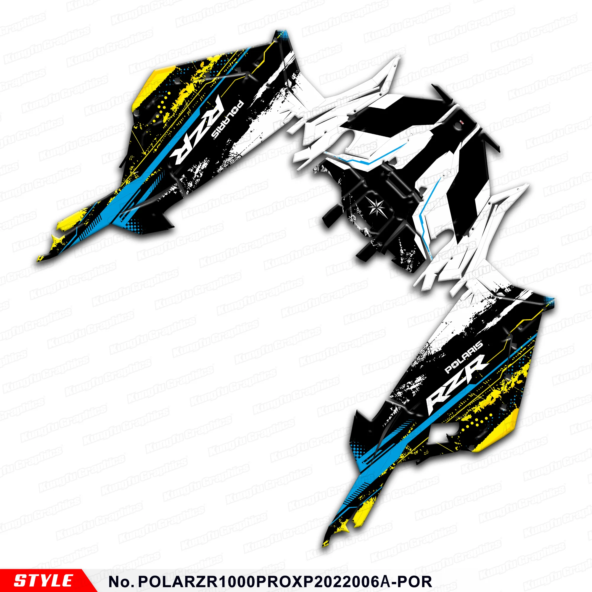 JY RACING UTV Adhesive Decals Vinyl for POLARIS RZR PRO XP 1000 XP1000 ULTIMATE 2020 2021 2022, Protector,  Refurbishing