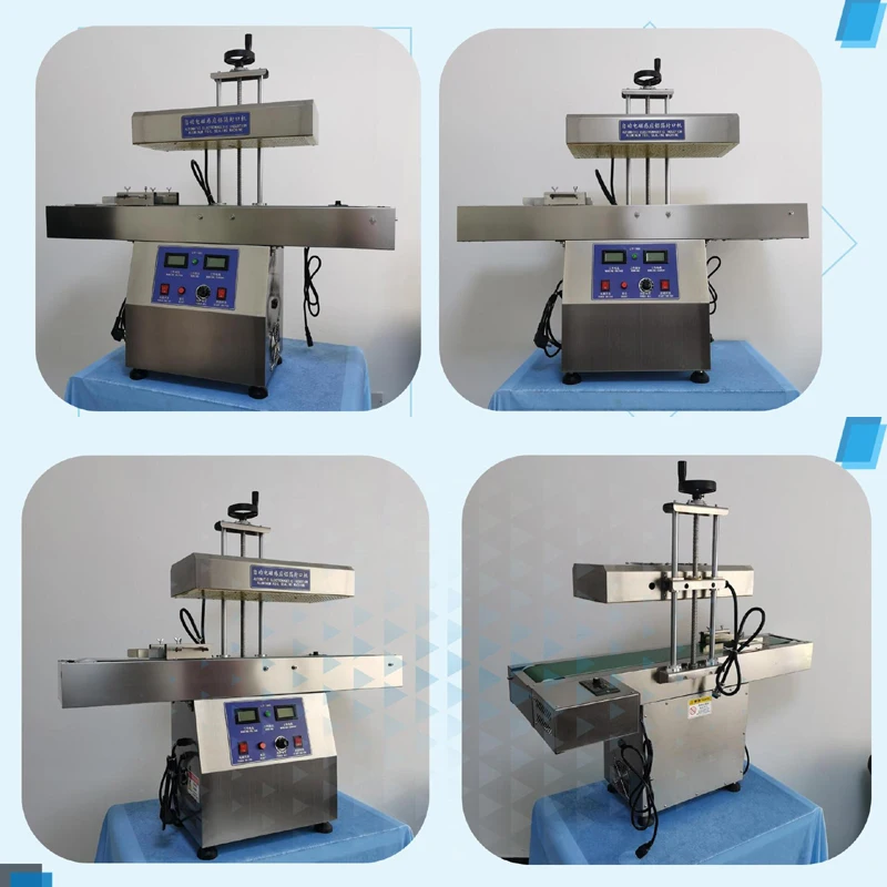 Машина непрерывного запечатывания Коммерческая автоматическая машина для запечатывания алюминиевой фольги с электромагнитной индукцией для стеклянных пластиковых бутылок