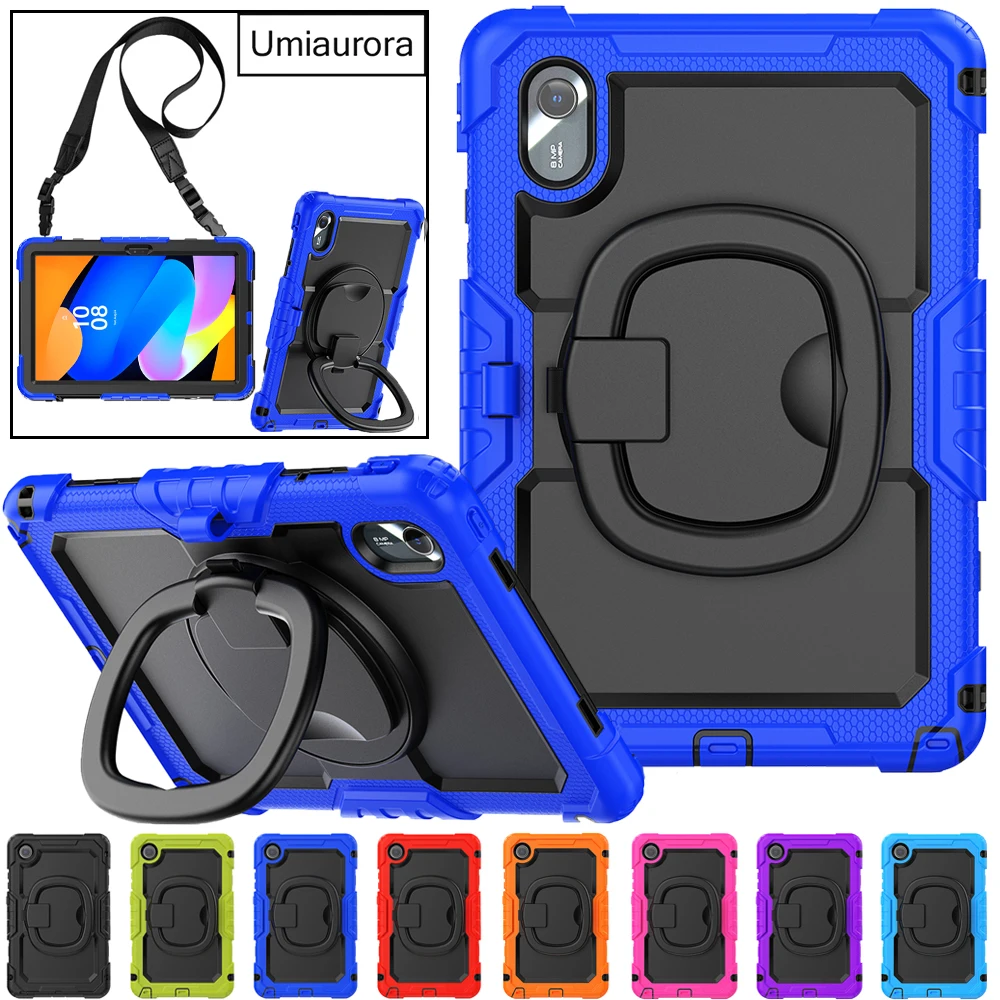 

For Lenovo Idea Tab 11" 2025 TB336FU TB335FC M11 11 inch TB330FU Heavy Duty Rugged Tablet Case Shockproof Pull Ring Stand Funda