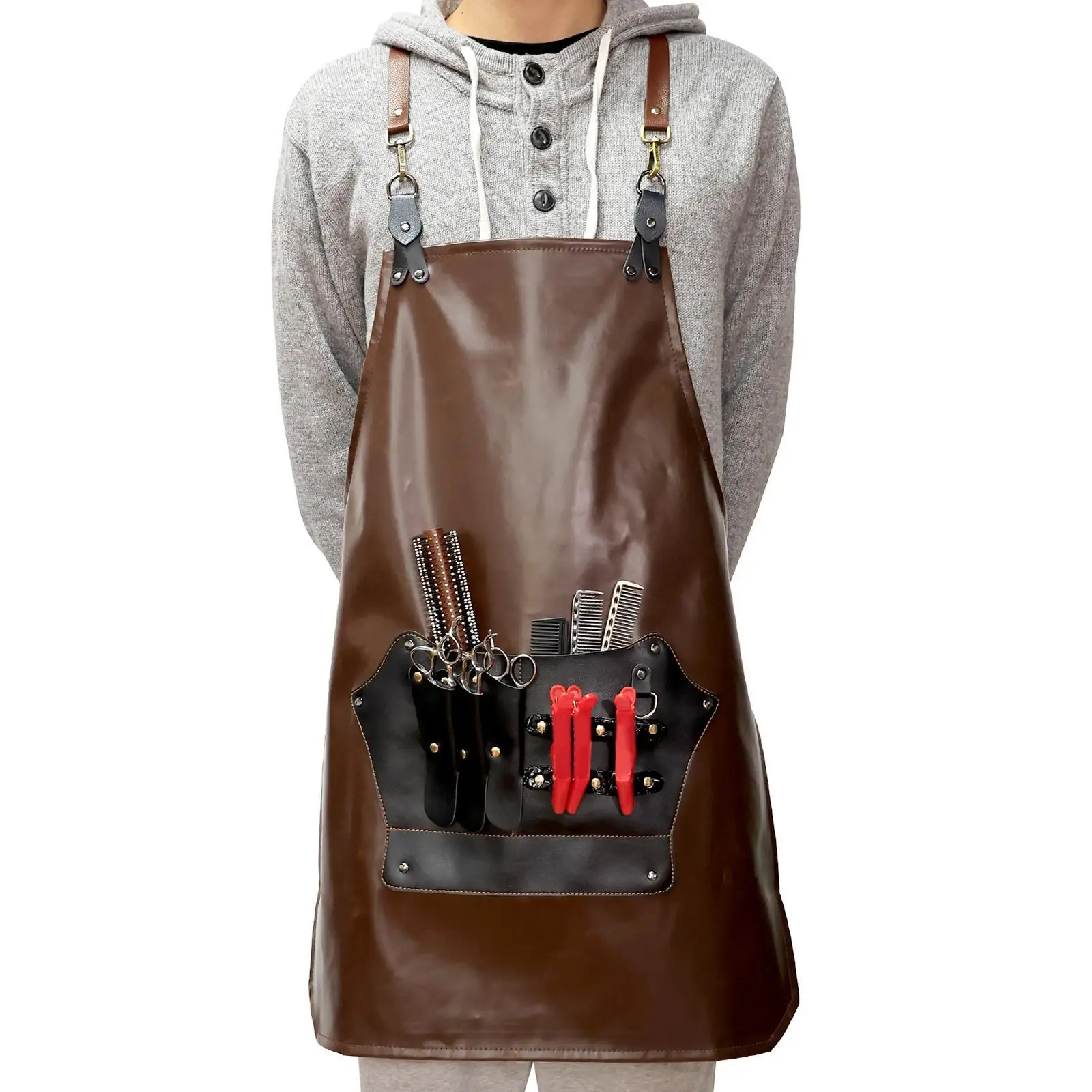 

Oilproof Apron BBQ Apron Baking Apron Multipurpose Sturdy Hair Stylist Apron