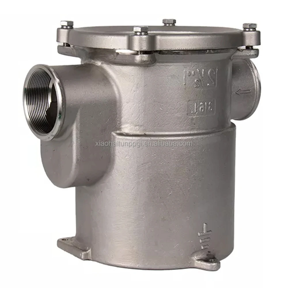 تركيبات القوارب المصنوعة في الصين من الفولاذ المقاوم للصدأ 316 فلتر مياه البحر البحري / يخت مصفاة #4