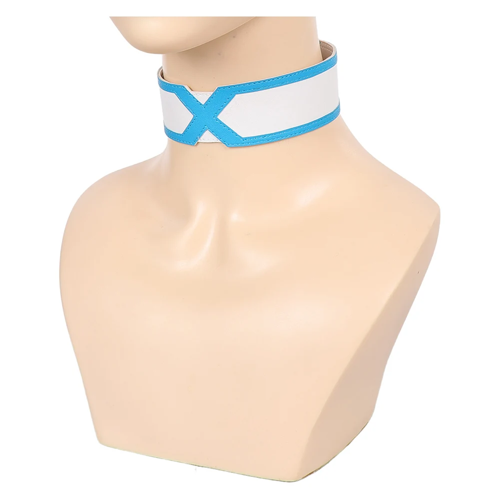 إيما تأثيري الصقيع قلادة الكرتون الملكة فانتازيا شريط حول ياقة الملابس الكبار النساء هالوين كرنفال زي الاكسسوارات برقبة الهدايا #4