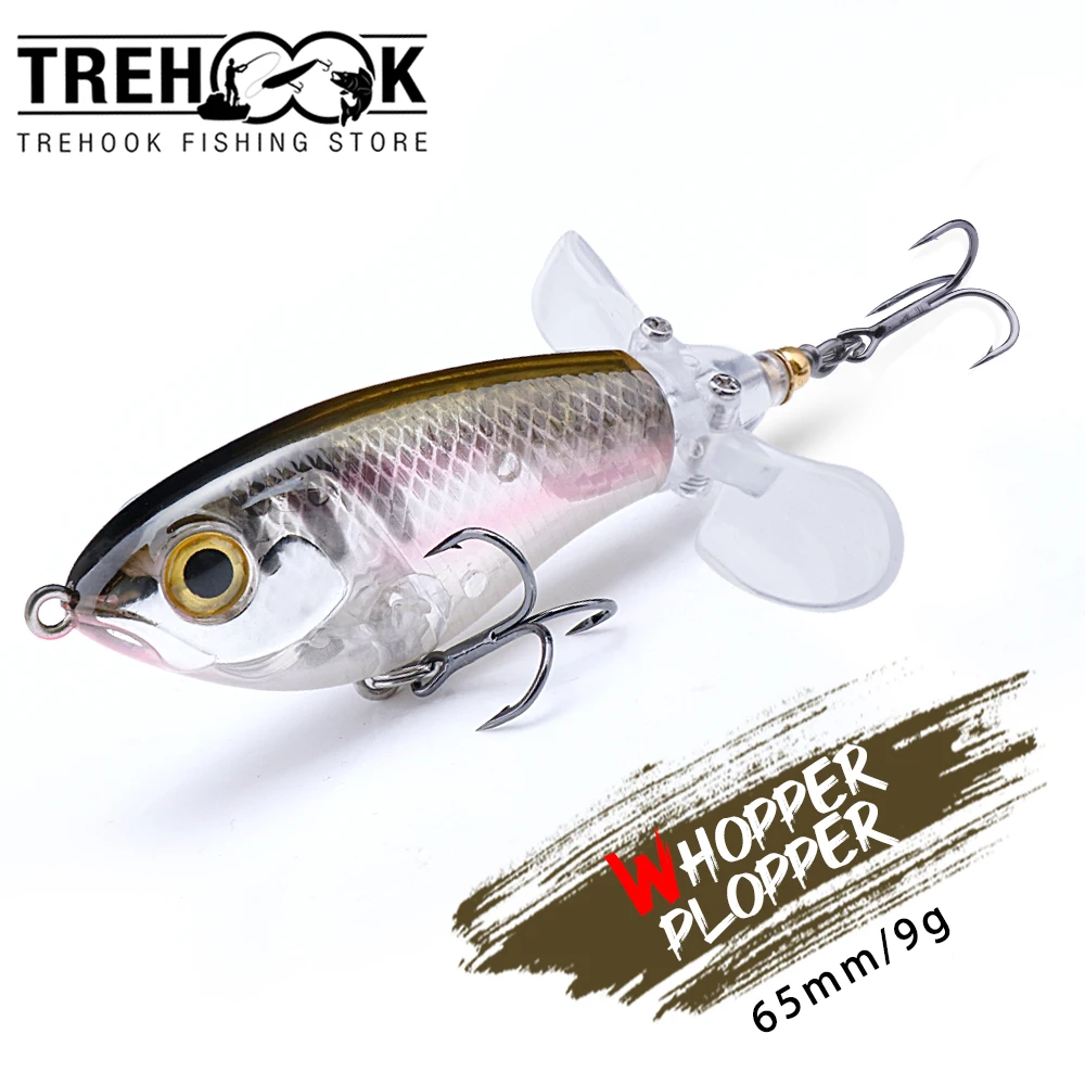 TREHOOK-Señuelos de Pesca giratorios de doble hélice, cebo Artificial flotante, Wobblers, 9g, 8g, 14g, 17g, 24g