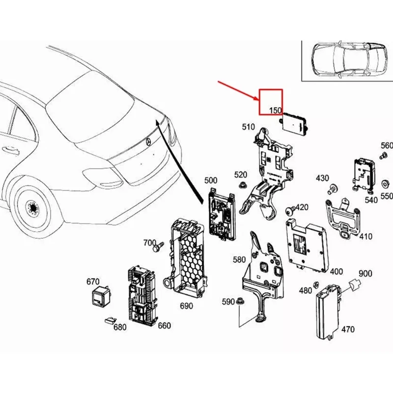 A70F Keyless Control Unit for C180 C260 GLC300 E300 W205 W213 W253 W212 2229004618 Auto Modification Accessories