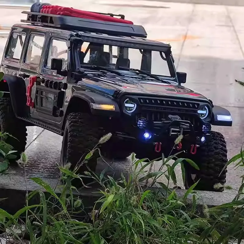 RLAARLO MK07 1/7 Crawler Truck Metal Front Bumper and 3mm Thick Adapter Plate Rc Car Refitted and Upgraded Parts Accessories