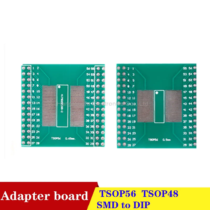 Плата адаптера TSOP56 TSOP48, патч для прямой вставки DIP 0,5 0,65 мм шаг, тестовая плата IC