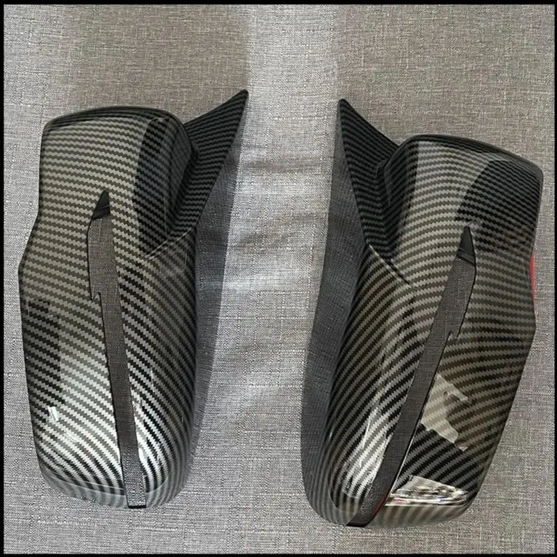 

Car Styling For Nissan Murano 2015-2021 Rearview Mirror Cover Caps Sticker Trim With Horn Decorate Auto Parts Accessories